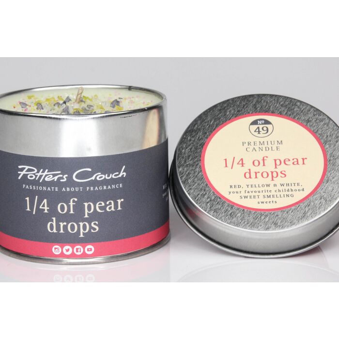Potters Crouch - Candle Tin - 1/4 of Pear Drops-1